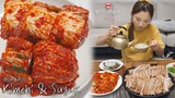 리얼먹방▶이거(?) 하나 추가하면 아주 특별한 수육 완성☆ft.항정살,막걸리사이다ㅣBossam Kimchi & SuyukㅣMUKBANGㅣ