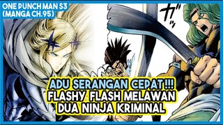 (Flashy Flash vs 2 Ninja #1) ADU CEPAT!!! Flashy Flash Melawan Senior Desa Ninja!! - Manga OPM 95