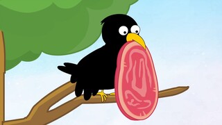 New crow eats meat!!!