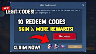 REDEEM 10 GIFTS CODE SKIN AND REWARDS! LEGIT! (CLAIM NOW!) | MOBILE LEGENDS 2022