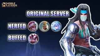 ORIGINAL SERVER UPDATE - WELCOME BACK BADANG, MIYA, KHALEED NERF - MLBB