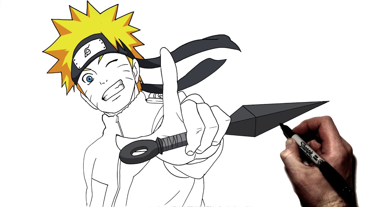 How to Draw Naruto- Simple Video Lesson 