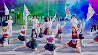 [คุณจะเสียใจที่ไม่ได้ดูเกิร์ลกรุ๊ปกายกรรมสุดฮิต] IZ*ONE - FIESTA โชว์เต้นโชว์สตรีทช็อตเดียว