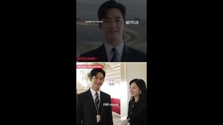 #KimSoohyun flirts with the camera, #KimJiwon shakes her head #QueenOfTears #BTS #Netflix