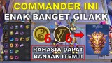 COMMANDER INI ENAK BANGET GILAKK !!! RAHASIA DAPAT BANYAK ITEM !! COMBO MAGIC CHESS TERKUAT 2024