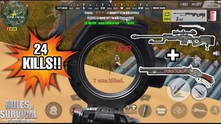 Solo vs Fireteam 24 Kills!!! / Clear Echo🔥/ AWM & M1887 / Rules Of Survival / Ep.31