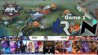 MPL Beatrix Insane burst! RSG vs NXPEvos [Game 1] (FILIPINO) MPL-PH S9 Week 1 Day 1 | MLBB