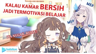 Tips belajar dan bersih-bersih kamar dari Anya dan Reine