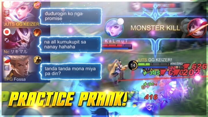 Practicing the new Legend Skin Of Miya in Rank Game Prank | TRIGGERED UNG KAKAMPI 🤣 | @RIKIMARU