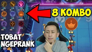 8 KOMBO AKTIF!! Hyper Dyrroth Sang Pangeran Jago NgePrank!! | Magic Chess Indonesia