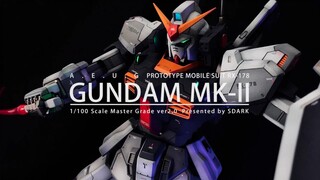 【SDARK】模型制作分享 MG 1/100 高达MK2 RX-178白兔！机动战士高达z 【MK2高达 喷涂+刻线+改造+加灯 制作实录】