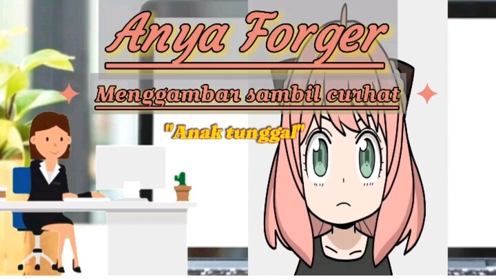 "Anak tunggal". Anya Forger (digital drawing).