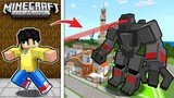 MECHA KING KONG SINAGIP ang VILLAGE ng UWU CITY sa Minecraft PE