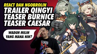 Ngobrolin Qingyi Burnice dan Caesar Zenless Zone Zero