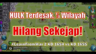 #LearnFromWar | Hulk Terdesak, 1/4 Wilayah KD 1654 Lenyap Dalam Sekejap | Rise of Kingdoms Indonesia
