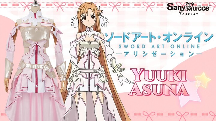 【SanyMuCos】Anime Sword Art Online Goddess Of Creation Stacia-Asuna Cosplay Costume