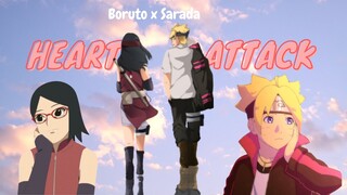 Boruto x Sarada Uchiha AMV (New)-  Borusara| Heart Attack