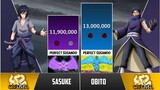 SASUKE vs OBITO POWER LEVELS 🔥 ( Over The Years )