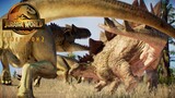 Allosaurus ATTACKS Stegosaurus - Life in the Jurassic || Jurassic World Evolution 2 🦖 [4K] 🦖
