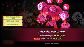 New Rekor!, 17 JT DAMAGE!!!, Pertarungan Golem Permen