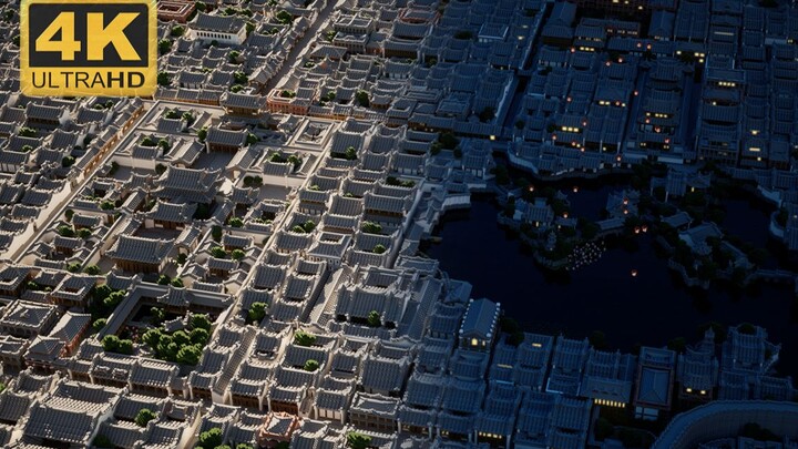 [Minecraft 4K] It took five full years! Billions of cubes! We restore the largest ancient city in the entire network? !