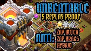 NEW TH11 WAR BASE + REPLAY PROOF + LINK | ANTI ZAP WITCHES / HYBRID / ZAP DRAGS | CLASH OF CLANS