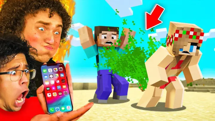 Don’t Laugh = Win iPhone 12 (Minecraft Funny Animation)