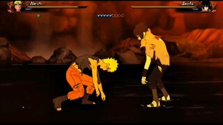 Naruto vs Sasuke in Naruto Ultimate Ninja Strom 4