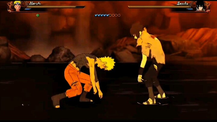 Naruto vs Sasuke in Naruto Ultimate Ninja Strom 4