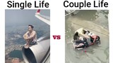 Single 👤 Life Vs Couple 👩‍❤️‍💋‍👨 Life 😀😁😂 #tubelightmemes #girlsvsboys #comedy