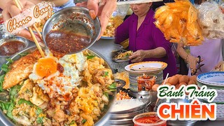 Đĩa BÁNH TRÁNG CHIÊN có NƯỚC SỐT ĐỘC QUYỀN gây bão hội ăn vặt núp hẻm | Địa điểm ăn uống