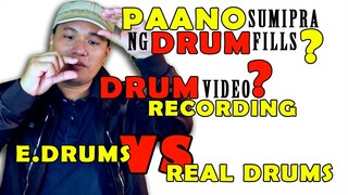 PAANO Sumipra ng DRUM FILLS | Electronic Drums VS Real Drums | DTM Answers No.6 with BLue Arjona