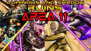 Let's Clear Area 11 of Luminous and Shadow Ruins | Grand Summoners