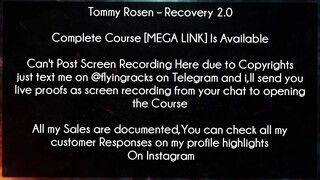 Tommy Rosen Course Recovery 2.0 Download