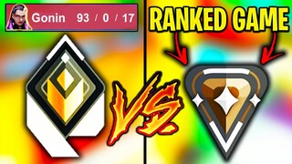 Valorant: Placing a RADIANT in a BRONZE Ranked Game... - How Many Kills Can He Get?