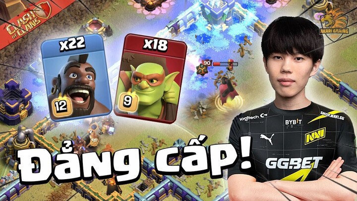 KAZUMA ĐI Queen Hog Đẳng Cấp Chấp Băng Clash of clans | Akari Gaming