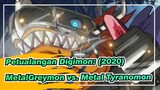 [Petualangan Digimon: (2020)] MetalGreymon vs. Metal Tyranomon