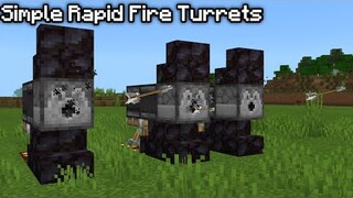 ✓ How to Make a Simple Rapid Fire Turrets in Minecraft