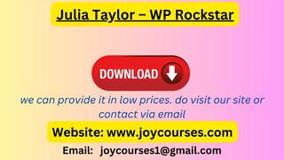 Julia Taylor – WP Rockstar