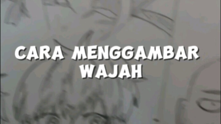 Cara gambar style wajah anime