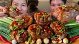 SPICY CRISPY PORK ADOBO ASMR MUKBANG | FILIPINO FOOD | MUKBANG PHILIPPINES | REAL EATING SHOW
