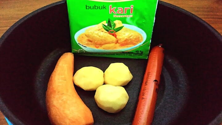 ANTI RIBET ! CUMA PAKE 1 JENIS BUMBU BAHAN LOKAL | NASI KARI JEPANG ALA ANAK KOS