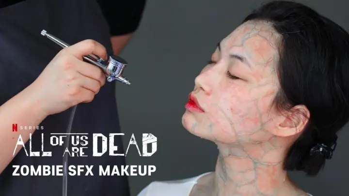 â€œAll of Us Are Deadâ€� Screaming Virus Zombie. Korean Movie Special makeup process.