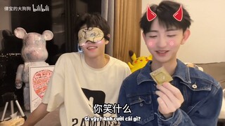 [Engsub/BL] Couple Blindfolded Challenge - Hot warning ⚠ BL kiss | Chen Lv & Liu Cong