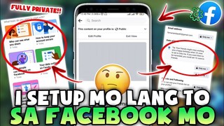 Paano IFULL PRIVATE Ang Facebook Account Mo || Protect Your Identity