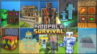 (THE BEST SURVIVAL MODPACK MCPE) Rekomendasi ModPack Terbaik Untuk MCPE/MCBE Terbaru 1.19 - 1.20+