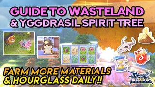 GUIDE TO WASTELAND GAMEPLAY + YGGDRASIL SPIRIT TREE: Farm More Materials & Hourglass Daily!