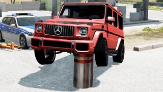 Cars vs Bollards | BeamNG.Drive