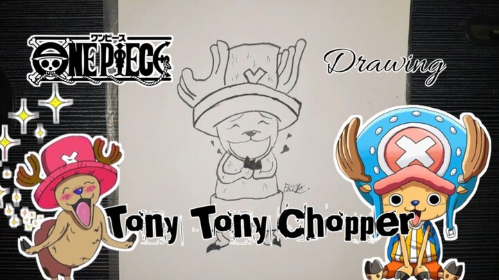 [Speed Drawing] Menggambar hewan peliharaan kru topi jerami yaitu Tony Tony Chopper # FAMTHR