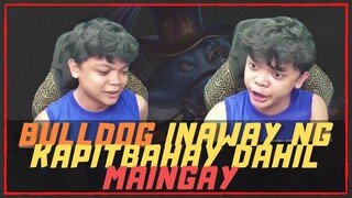 BULLDOG INAWAY NG KAPITBAHAY HABANG NAKALIVE DAHIL MAINGAY